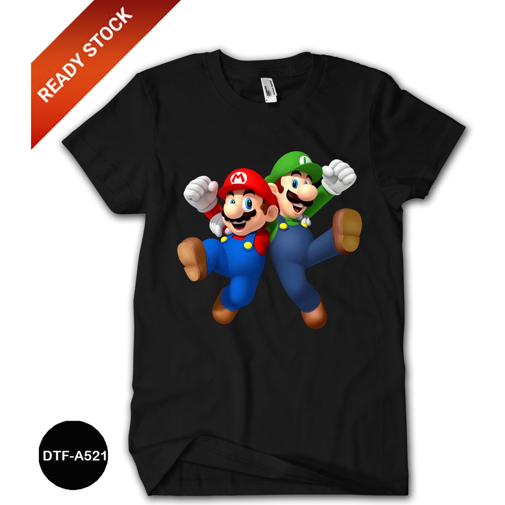 KATUN Mario Bros and Luigi Clothes For Kids Premium Combed Cotton 24s ...