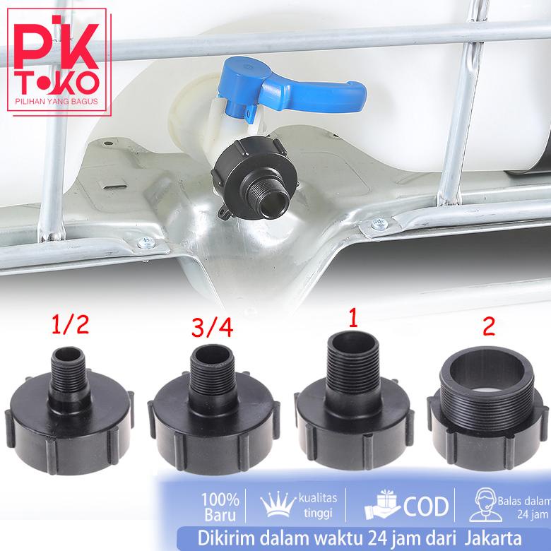 Ibc Tank Adapter Faucet To Outer Thread 1/2 3/4 1 2 Inch Toren Cap Ibc