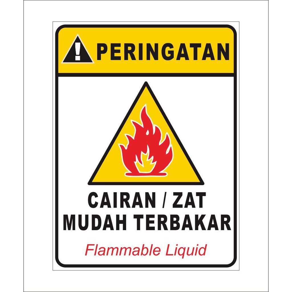 Sticker Beware Of flammable liquid | Shopee Malaysia