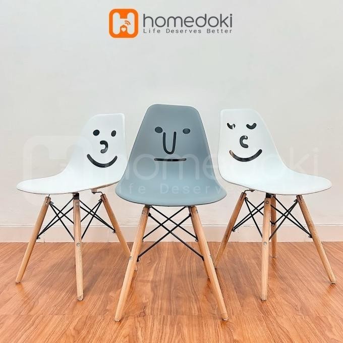 Study Chair Office Chair Cafe Chair Bar Chair Eames Chair | Shopee Malaysia