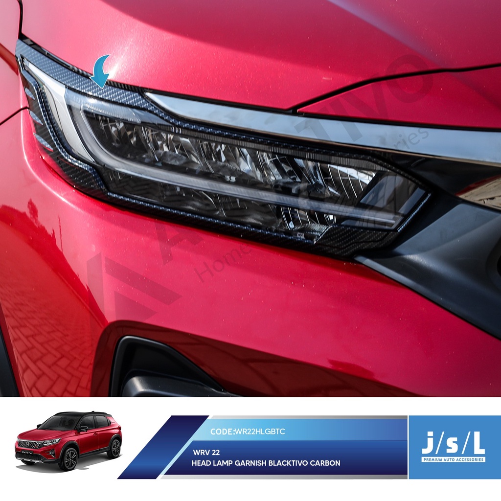Wrv 2022 Head lamp Garnish Blacktivo Carbon JSL Garnis Headlight