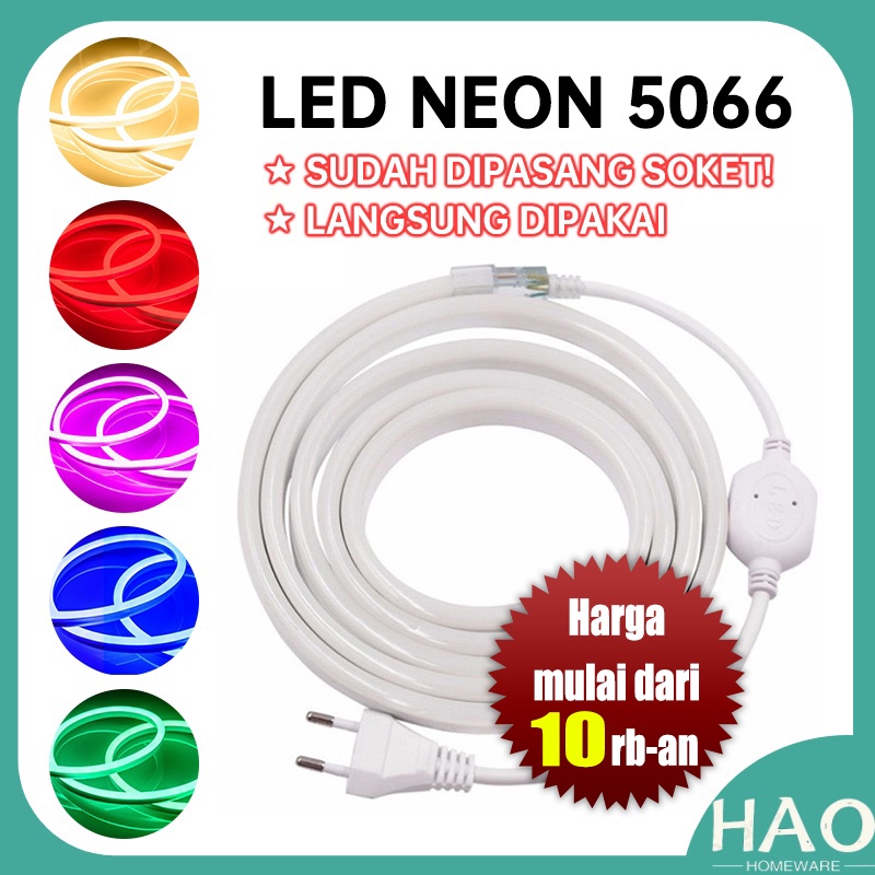 Complete 220V LED Neon Flex Light Package, Just Plug in HK-5066 ...