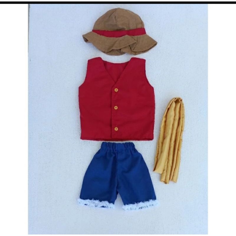 One piece luffy Costume one piece Baby Costume Baby Photo Costume kpstum one piece Newborn Baby