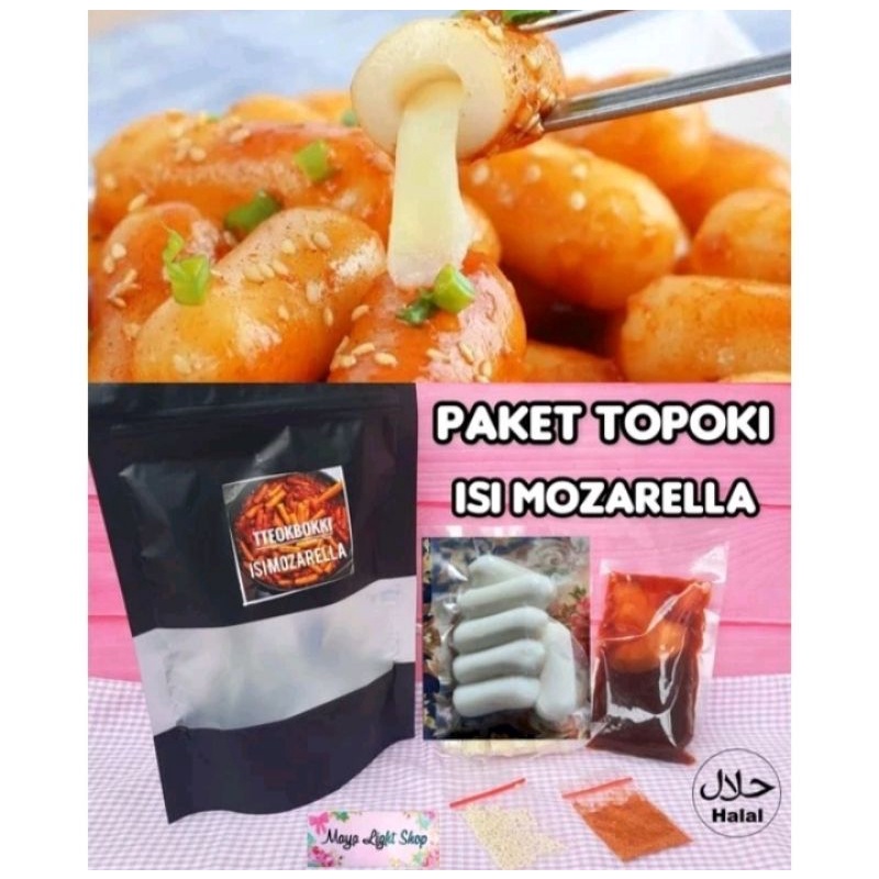 Topoki Package Filled With Mozzarella rice cake Filled With Mozzarella