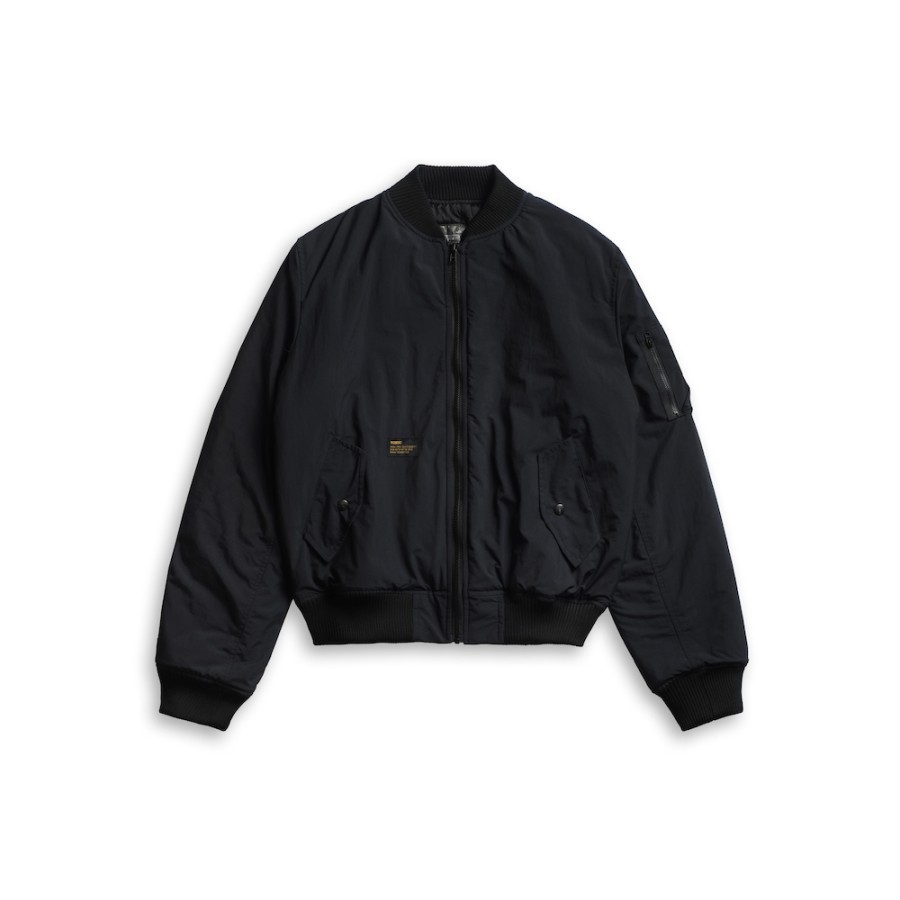Vearst Affaires Bomber Jacket Nylon Haigen Black Shopee Malaysia