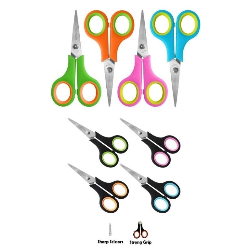 Paper scissors - color guting- small scissors- scissors | Shopee Malaysia