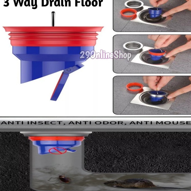 Laris Euj Bathroom drain Filter Hole Cover Drainage got anti Odor