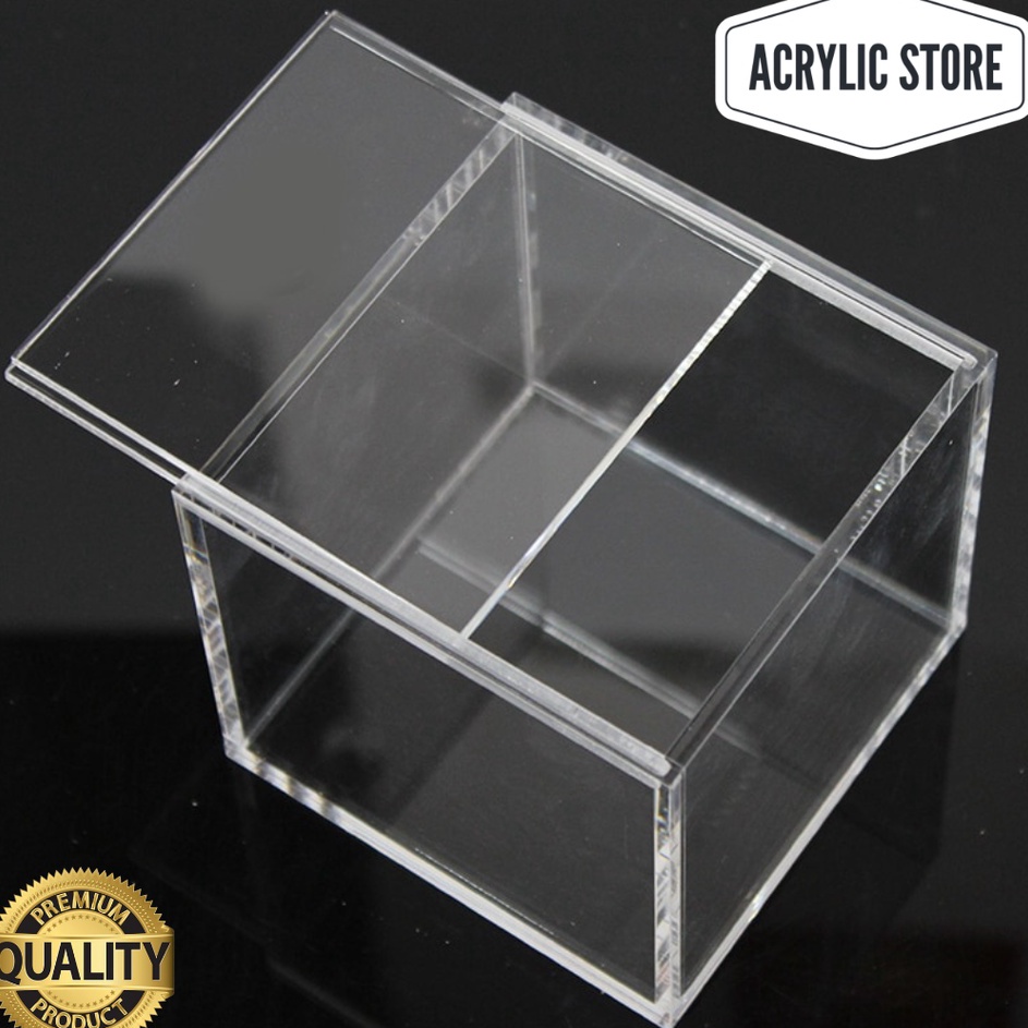 Acrylic Box 10x10x10cm Acrylic Gift Box Jewelry display Storage Box With Sliding Lid (Sold