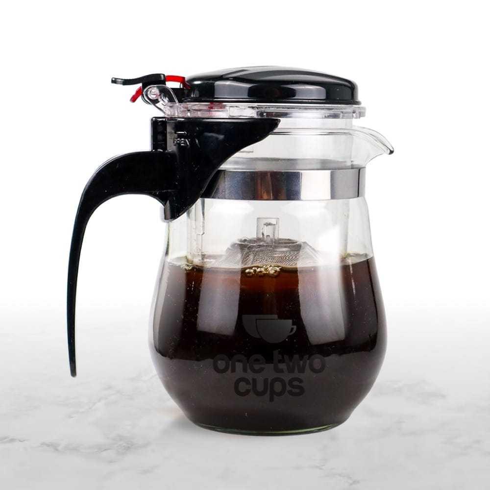 Original One Two Cups Heat Resistant Glass Coffee Tea Pot With Pitcher ...