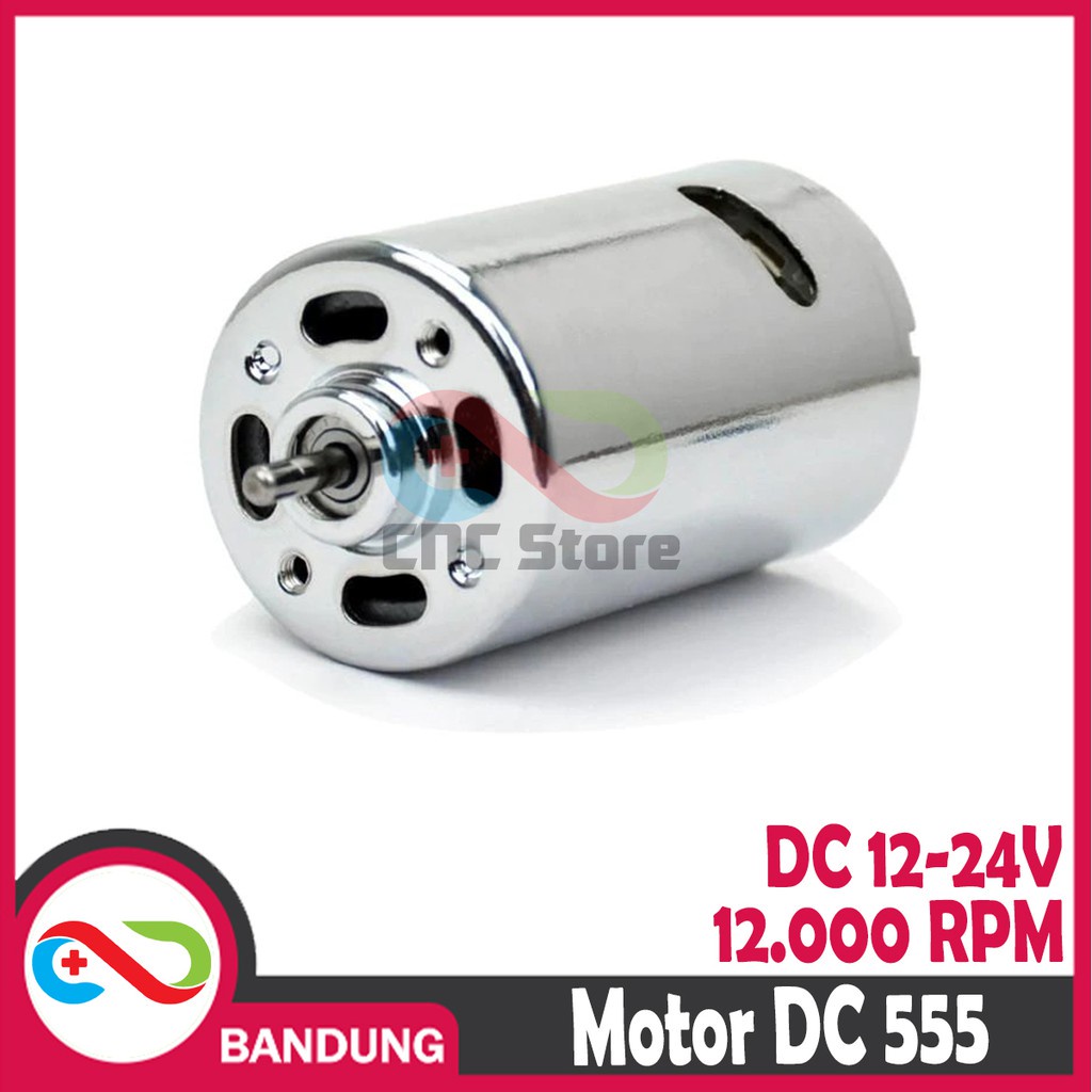 Dc 555 DOUBLE BEARING MOTOR 12-24V HIGH TORQUE 12000RPM | Shopee Malaysia