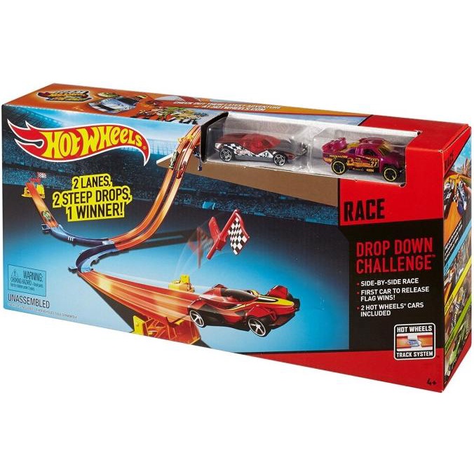 Hot Wheels Drop Down Challenge Track Set Shopee Malaysia