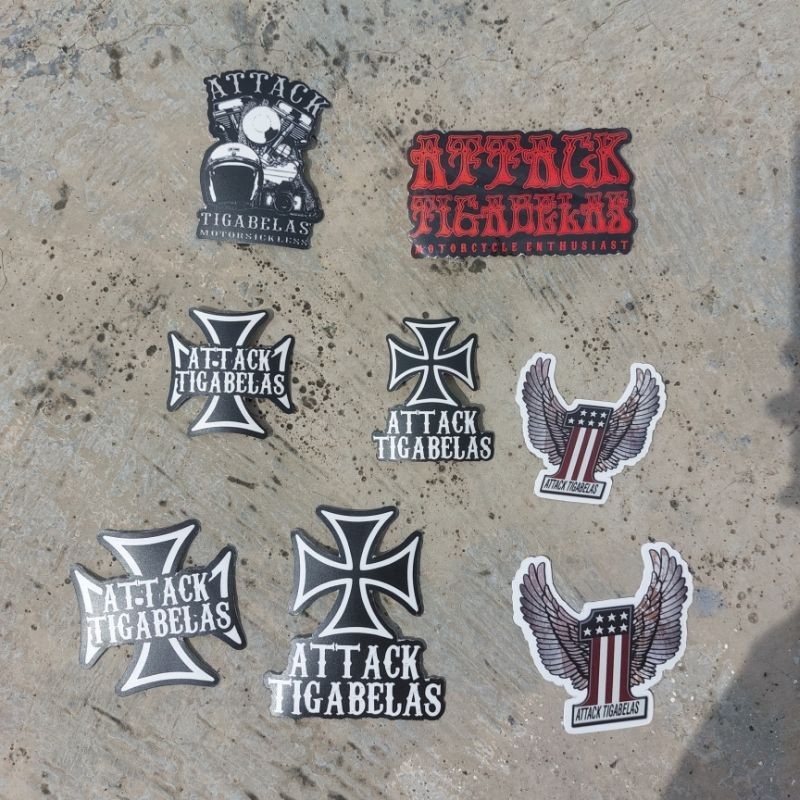 STICKERS - ATTACK TIGABELAS VOL 2 - VINYL LAMINATED | Shopee Malaysia