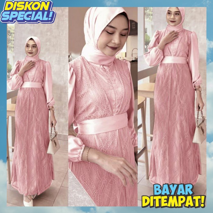 Gamies Gamid Modern Gamiz Ganis Cool And Comfortable To Use Bj Gamiss Premium Lebaran Buju Games Latest Gamis 2024 Hamis Ghames Clothes For Adult Women Teenagers Contemporary Luxury Elegant Gamis Gamm...