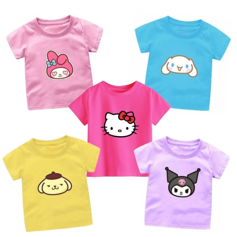 T-shirts For Girls Aged 1-12 Years Special.Melodi.Kuromi,KITTY ...