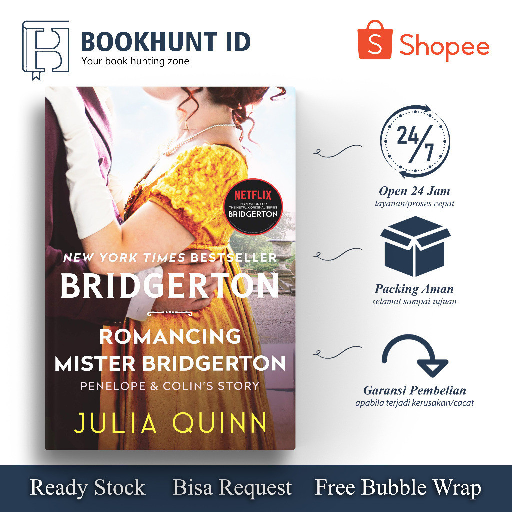 Romancing Mister Bridgerton (Bridgertons 4) by Julia Quinn (English) Shopee Malaysia