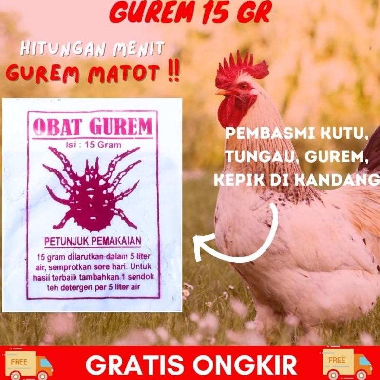 Gurem Medicine 15Gram Gurem Medicine for Fleas for Village Chickens ...