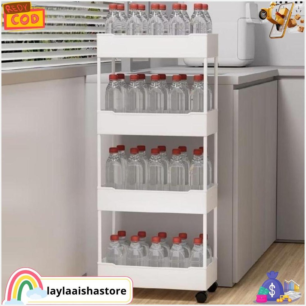 4 Stacking Trolley Rack with Wheels Multipurpose Rack Yoyo Rack ...