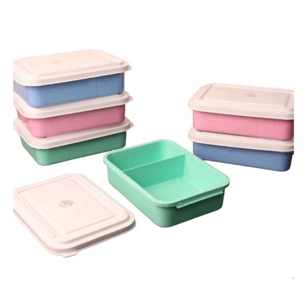 Multi-Purpose Food Lunch Box with 2 partitions / Plastic Lunch Box ...