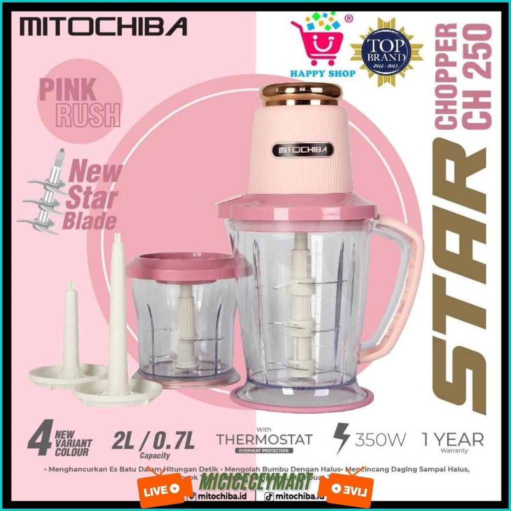 Mitochiba Star Chopper Ch-250 New Star Blade 2L Cod Available | Shopee ...
