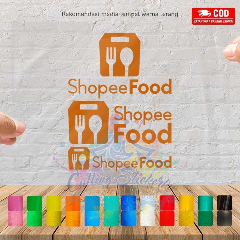 Cutting Stickers Shopee Food Variations Motorcycle Car Stickers ...