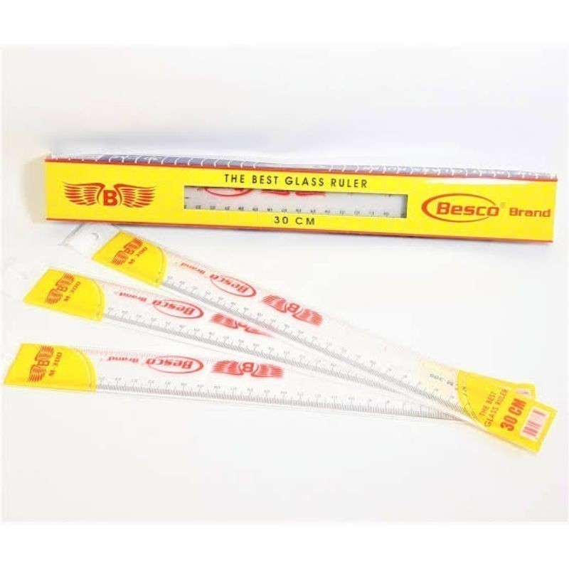 BUTTERFLY RULER 30CM CLEAR | Shopee Malaysia