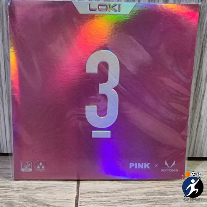 Loki Rxton 3 Blue And Pink Pingpong Rubber Original Ittf | Shopee Malaysia