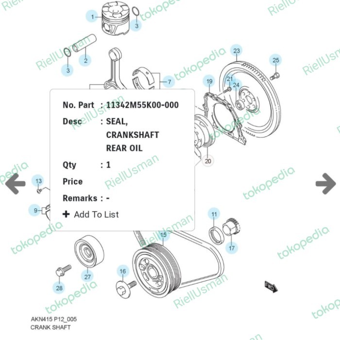 Suzuki SCROOS 2018/2022 rear axle crane Seal | Shopee Malaysia