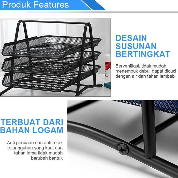 3 Tier Letter Document Paper Rack - Paper Document Letter Tray 3 Tier ...