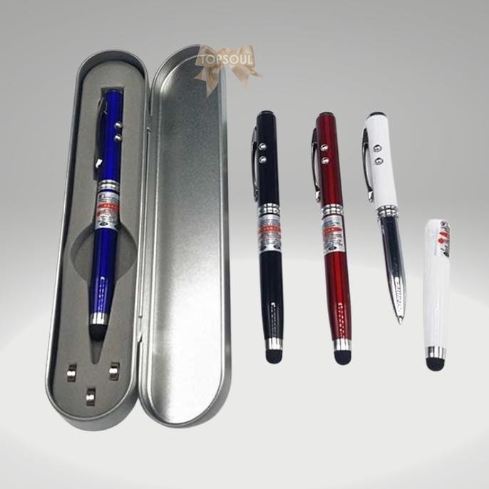 MERAH New product!! RED 4-in-1 Laser Pen Box Tin Souvenir Stylus ...