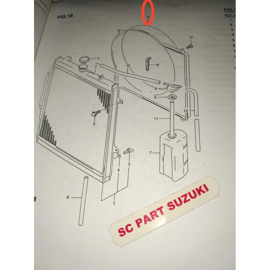 Shroud fan suzuki jimny caribian radiator fan. | Shopee Malaysia
