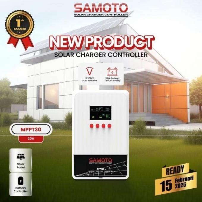 KAYU WOODEN PALLET. SAMOTO SOLAR CHARGER CONTROLLER MPPT30 MPPT 30A 12V ...