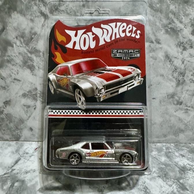 Hot Wheels '68 Chevy Nova Zamac Edition - Rod Squad Series 6/10, #73 Of 250, 1:64 Scale Die-Cast