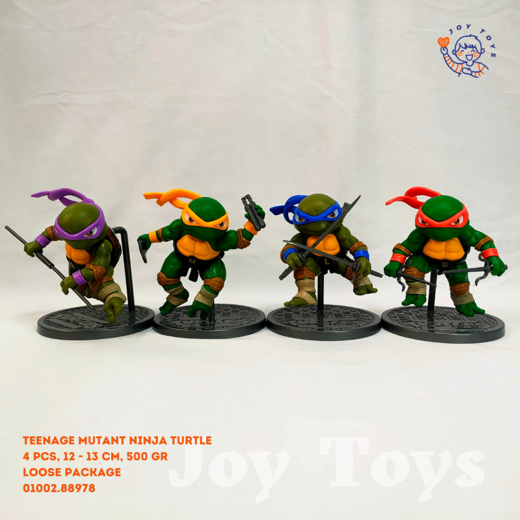 TEENAGE MUTANT NINJA TURTLES CHIBI 4 PCS FIGURINE | Shopee Malaysia