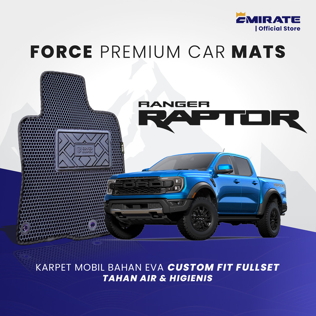 Ford Ranger Raptor EVA Force Fullset Car Carpet | Shopee Malaysia