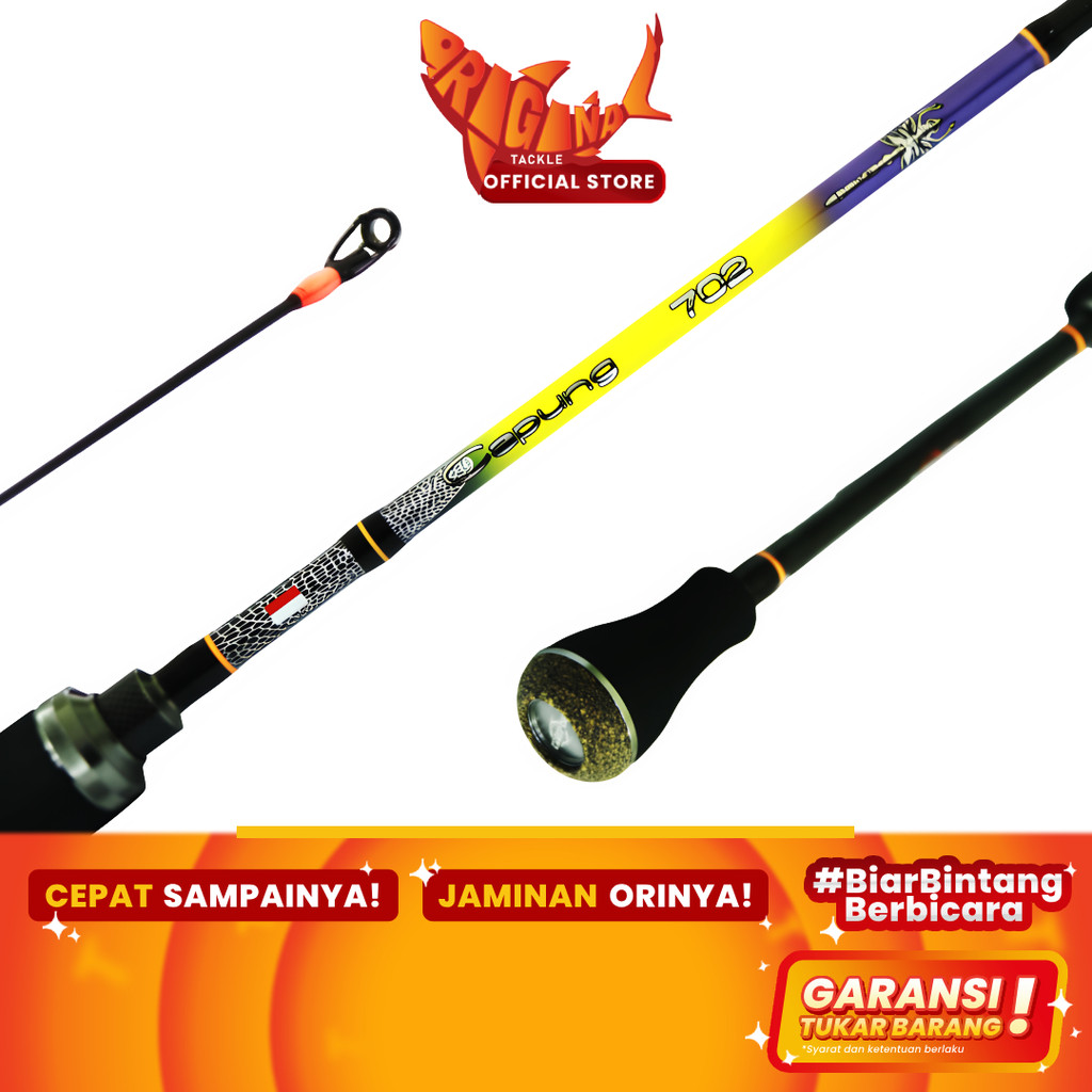 Relix Nusantara Dragonfly Spinning Fishing Rod Gen 4 702 210cm 2-6lb ...