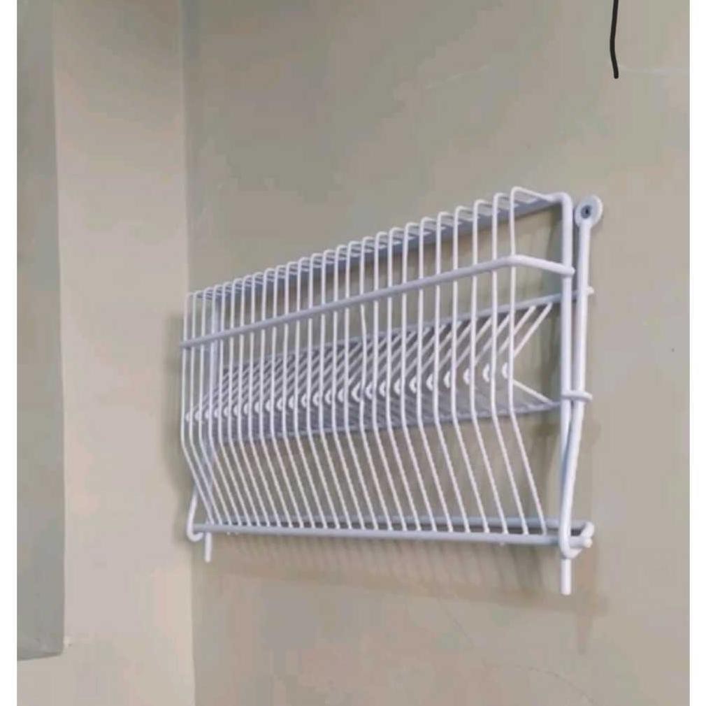 Folding Hanging Dish Rack Wall Mounted Bathroom Sink Glass Rack Anti ...