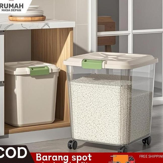 Aesthetic Rice Dispenser Rice Box 25Kg Rice Container 5 Kg Aesthetic ...