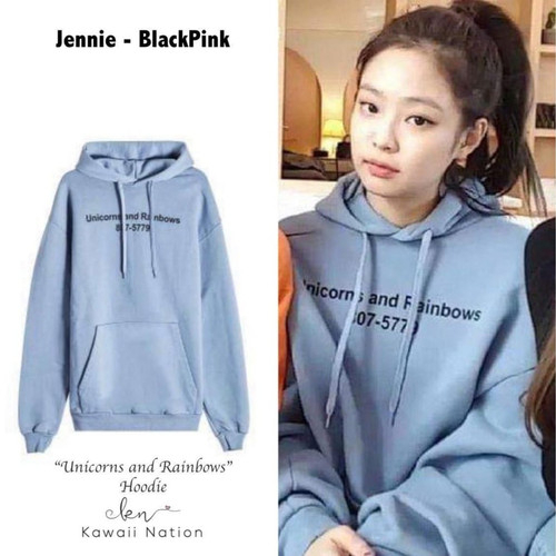 Jennie unicorn hoodie hot sale