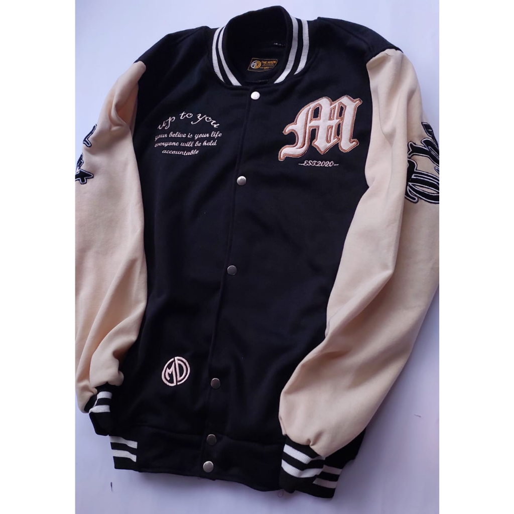 Bomber Jacket Varsity Baseball Vintage Unisex Aesthetic Art Distro