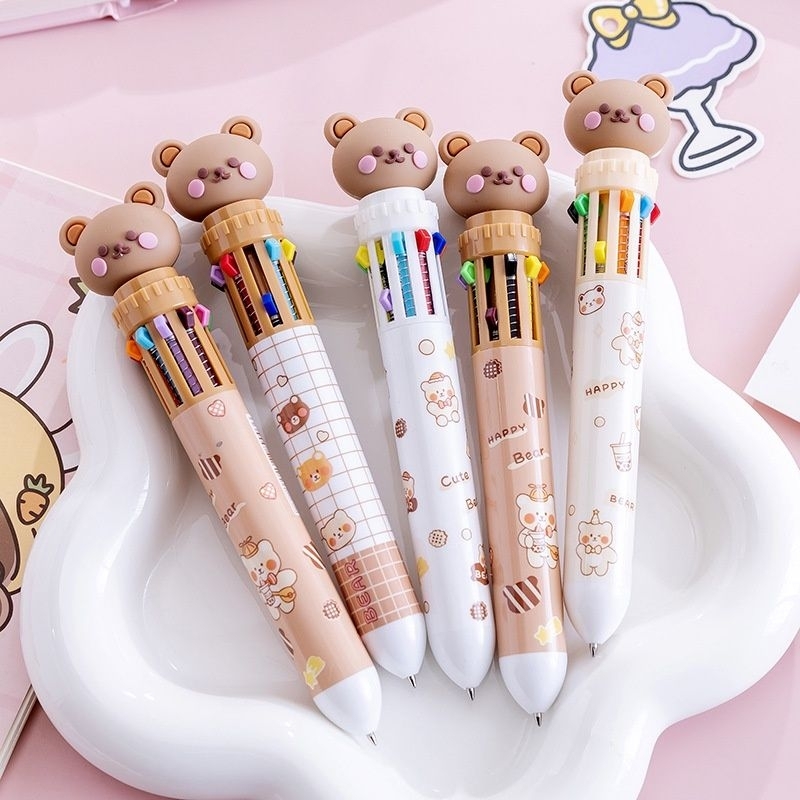 Liquids 1pcs Pens 10colors CUTE BEAR AESTHETIC | Shopee Malaysia