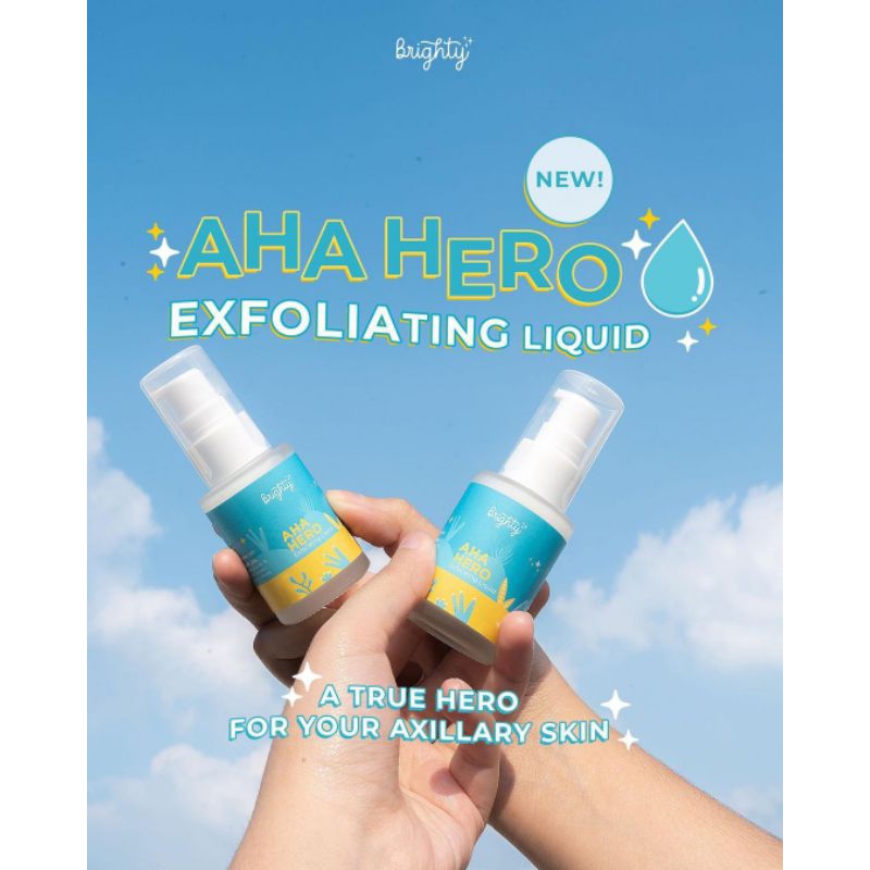 Brighty AHA HERO Exfoliating Liquid/Exfoliation serum/Removing Back
