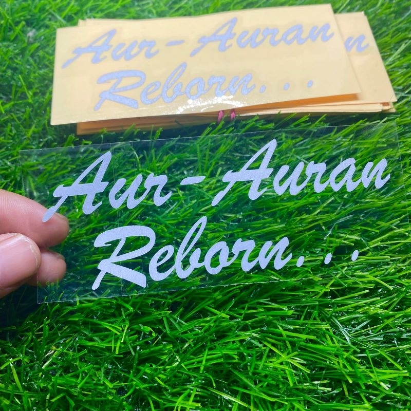 Warning sticker, reborn cutting sticker, complete color variations ...