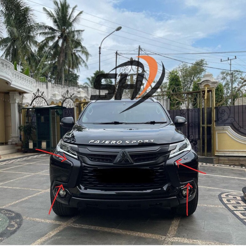 List BUMPER BUMPER PAJERO ALL NEW FULL SET ORIGINAL BLACK DOFF | Shopee ...