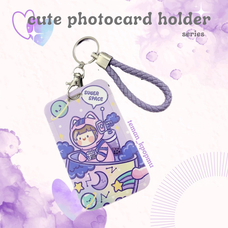 GANTUNGAN Cute Photocard Holder Photocard keychain Motif ID Card Photo Holder PC Kpop