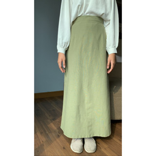 Linen skirt clearance korean