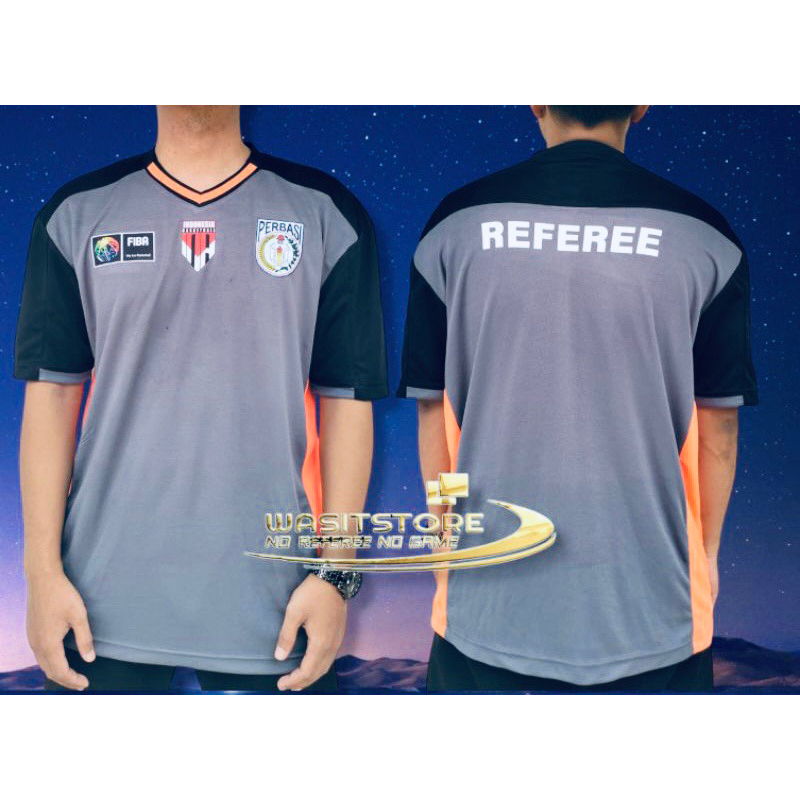 Full LOGO PERBASI Basketball REFEREE T shirts Task Shirt (FIBA-INA ...