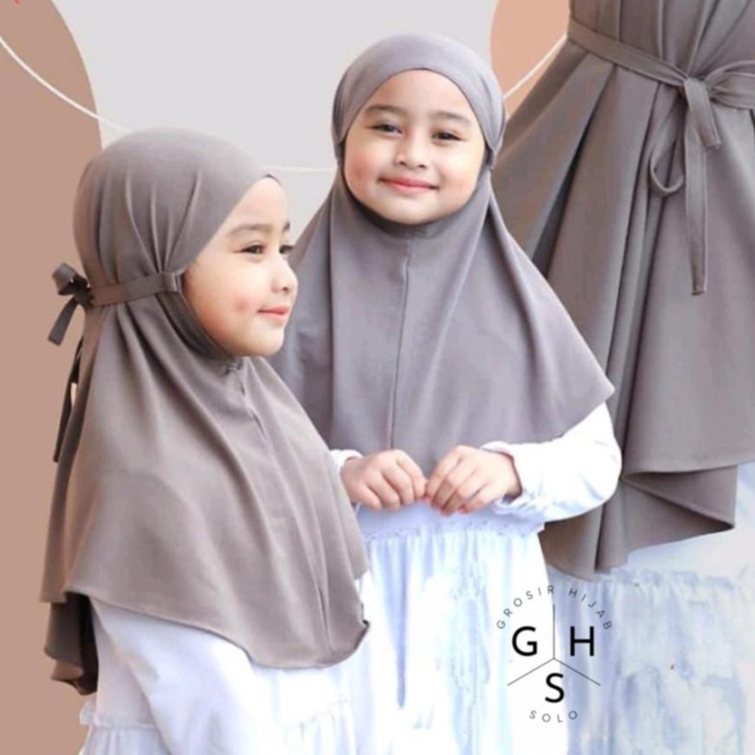 Rara HIJAB Kids BERGO Instant Rope 1-5 Years JERSEY PREMIUM (KJI ...