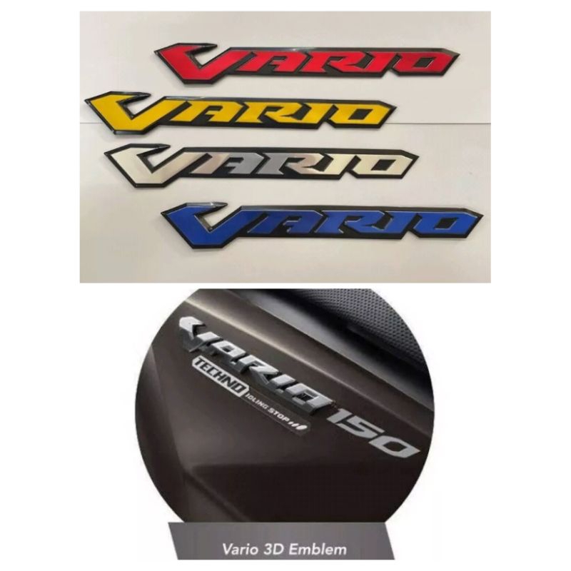 Vario EMBLEM Embossed LOGO Embossed LOGO Open Sticker/Embossed