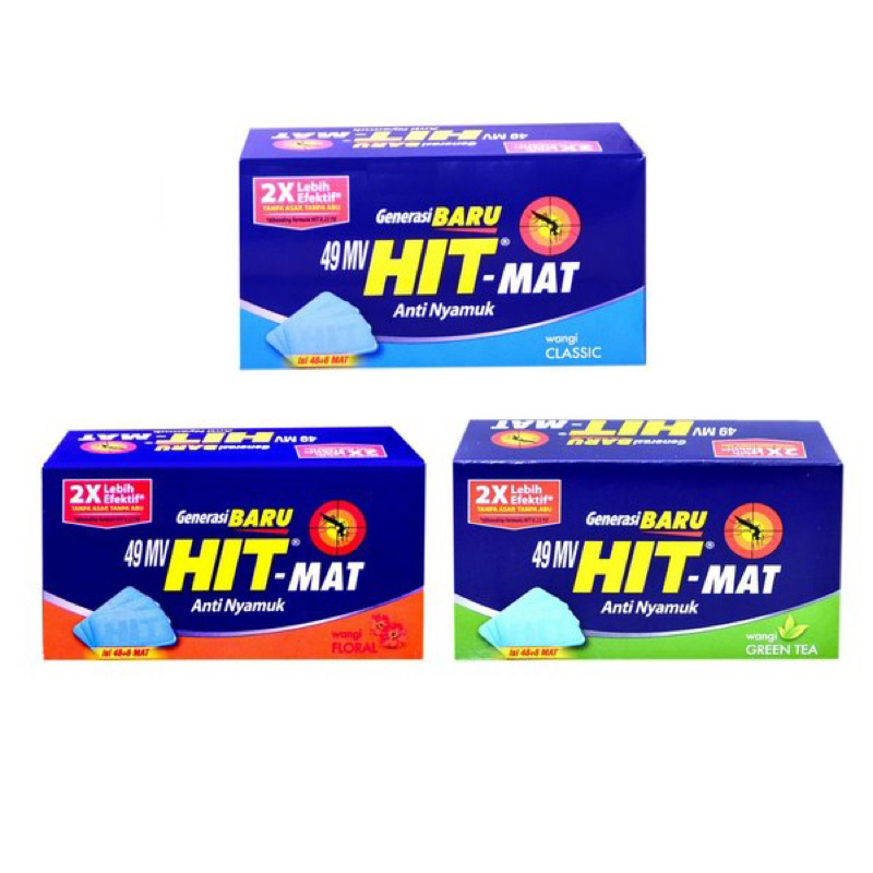 Hit Mat REVIL ANTI Mosquito Medicine 18 +6 Hit Mat Green Tea 48 +6's Electric Mosquito