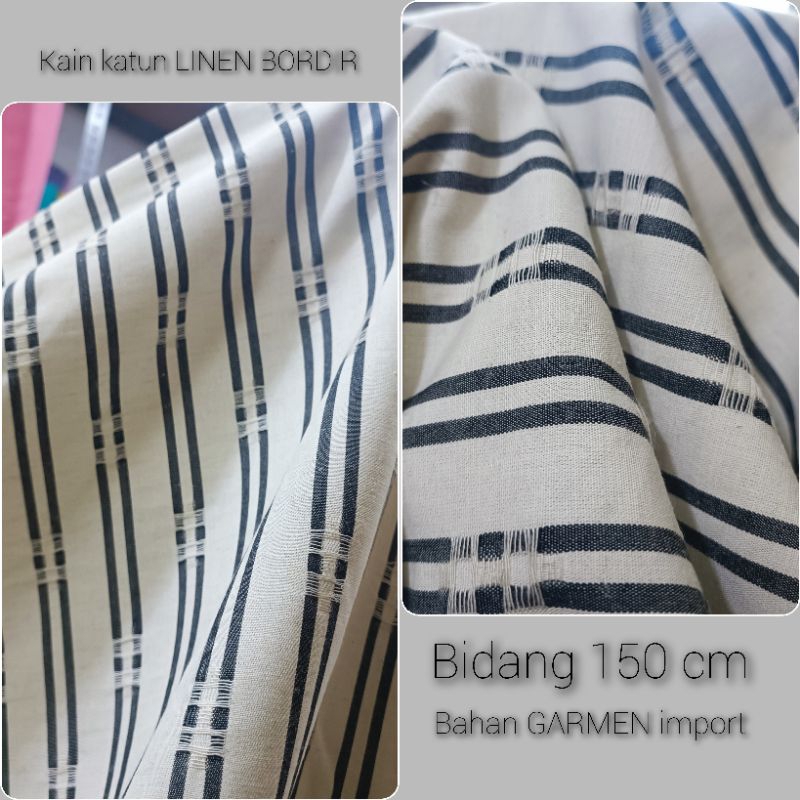 KATUN Embroidered Reversible Garment LINEN Cotton Fabric (Price For 0.5